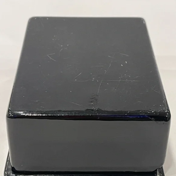 Vintage Artist Signed Russian Hand Painted Lacquerware Wood Box GOLDILOCK & BOY